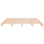 vidaXL Lit de palette 120x190 cm Bois pin massif Petit Double