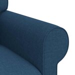 vidaXL Canapé Bleu 215 x 82 x 80 cm tissu