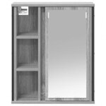 vidaXL Armoire murale de salle de bain miroir sonoma gris 50x21x60 cm