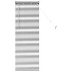 vidaXL Stores vénitiens Argenté 130 x 50 cm Aluminium