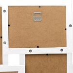 vidaXL Collage de cadres photo pour photo de 24x(13x18 cm) Blanc MDF