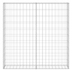 vidaXL Mur à gabion avec couvercles Acier galvanisé 80x20x100 cm