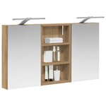 vidaXL Ensemble de Meubles de Salle de Bain 3 Pièces 90 x 10 5 x 50 cm