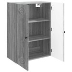 vidaXL Armoire Murale Sonoma gris 66 x 34 5 x 90 cm Bois d'ingénierie