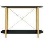 vidaXL Table console Noir 110x38x75 cm Bois d'ingénierie