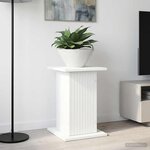 vidaXL Support de Plante Blanc 30 5 x 30 x 43 cm Bois d'ingénierie
