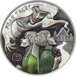 Monnaie HANSEL AND GRETEL Fear Tales 2 Oz Argent 10$ Palau 2021