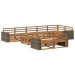 vidaXL Ensemble de canapés d'extérieur 9 pc