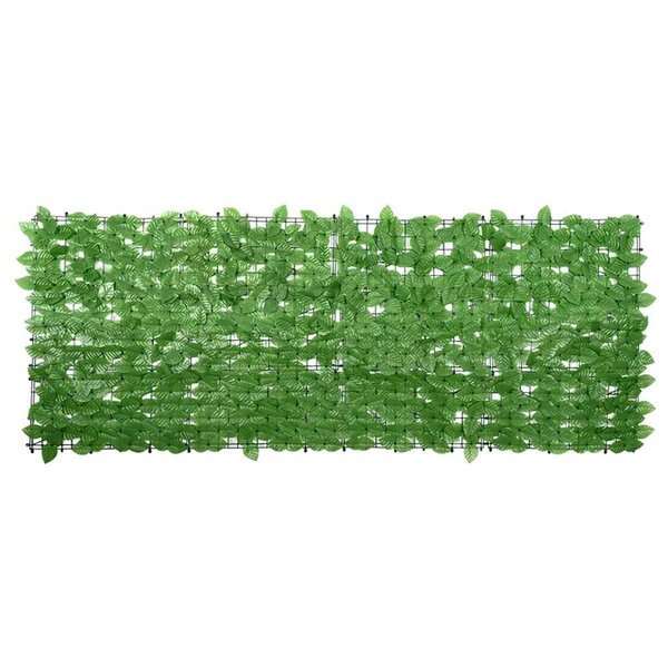 vidaXL Écran de balcon avec feuilles vert 200x75 cm