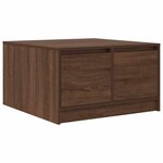 vidaXL Table basse avec tiroirs chêne marron 70 5x70x40 cm