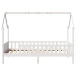 vidaXL Cadre de lit d'enfants forme de maison 90x190cm bois massif pin