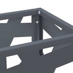 vidaXL Porte-parapluie Anthracite 15 5 x 15 5 x 49 cm Acier