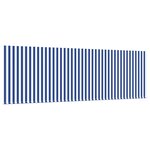 vidaXL Auvent Rétractable Rayé Bleu 350 x 200 cm tissu