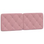 vidaXL Cadre de lit sans matelas rose 140x190 cm velours