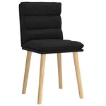 vidaXL Chaises à manger lot de 2 noir tissu