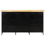 vidaXL Buffet 140x38x76 cm Bois de manguier brut