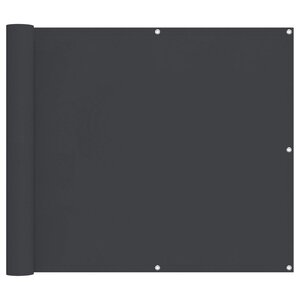 vidaXL Écran de balcon 90 x 200 cm Tissu Oxford Rectangulaire Noir