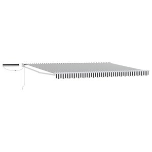 vidaXL Auvent rétractable électrique Anthracite et blanc 5 x 3 m