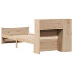 vidaXL Lit bibliothèque sans matelas 75x190 cm bois de pin massif