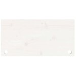 vidaXL Dessus de bureau blanc 80x40x2 5 cm bois massif de pin