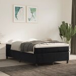 vidaXL Cadre de lit sans matelas noir 120x200 cm velours