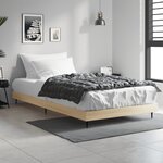 vidaXL Cadre de lit sans matelas chêne sonoma 100x200 cm
