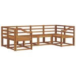 vidaXL Ensemble de canapés d'extérieur 6 pc Naturel