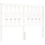 vidaXL Cadre de lit sans matelas blanc 120x200 cm bois massif