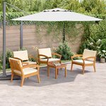 vidaXL Ensemble bistrot Marron 45 x 45 x 38cm Bois d'acacia massif
