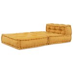 vidaXL Canapé modulaire jaune 70x70x54 tissu