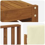 vidaXL Ensemble de canapés d'extérieur 6 pc Naturel et Crème
