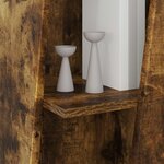 vidaXL Étagère latérale Chêne fumé 33 x 32 x 100 5 cm