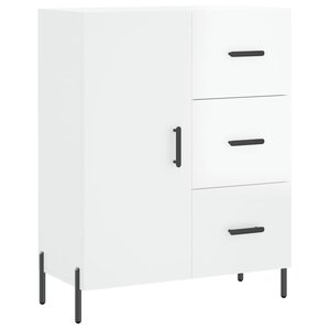 vidaXL Buffet Blanc brillant 69 5x34x90 cm Bois d'ingénierie