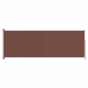 vidaXL Auvent latéral rétractable de patio 220x600 cm Marron