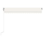 vidaXL Auvent rétractable automatique 450x350 cm Crème