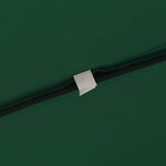 vidaXL Parasol de jardin Vert 295 x 295 x 245 cm Polyester  Acier