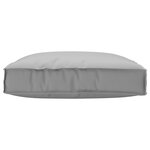 vidaXL Coussin Pallet pour Siège Gris 80x80x12 cm Tissu Oxford