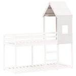 vidaXL Toit de lit pour enfants blanc 60x89x134 5cm bois de pin massif
