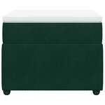 vidaXL Sommier à lattes de lit avec matelas Vert foncé 90x190 cm