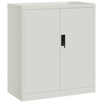 vidaXL Classeur gris clair 79x40x90 cm acier