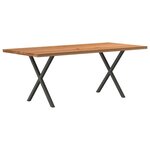vidaXL Table à manger marron clair bois de chêne massif rectangulaire