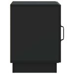 vidaXL Table de chevet Noir 43 x 34 5 x 47 cm Bois d'ingénierie