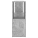 vidaXL Bibliothèque Gris béton 100x24x63 cm Bois d'ingénierie