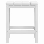 vidaXL Chaise de jardin Adirondack avec table PEHD Blanc