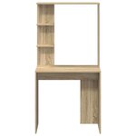 vidaXL Bureau Chêne sonoma 78.5 x 37 x 154.5 cm Bois d'ingénierie