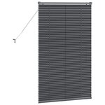 vidaXL Store de Fenêtre Gris foncé 80 x 130 cm Aluminium