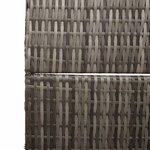 Paravent vidaXL 4 panneaux pliable gris 195x180 cm en poly rotin