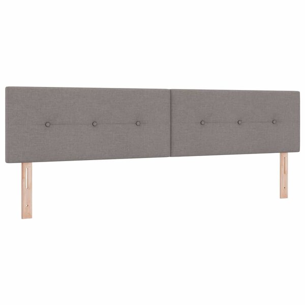 vidaXL Tête de lit réglable en hauteur Taupe tissu