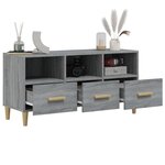 vidaXL Meuble TV Sonoma gris 102x36x50 cm Bois d'ingénierie