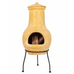 RedFire Cheminée Tampico Jaune 31x31x68 cm Argile